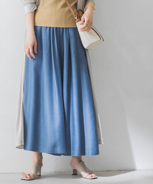 URBAN RESEARCH（アーバンリサーチ）の「テンセルデニムガウチョパンツ（その他・レディース・BLUE/INDIGO・FREE）」の4枚目の写真