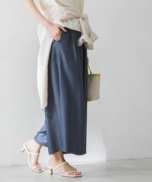 URBAN RESEARCH（アーバンリサーチ）の「テンセルデニムガウチョパンツ（その他・レディース・BLUE/INDIGO・FREE）」の9枚目の写真