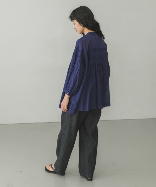 かぐれ（カグレ）の「綿麻デニムイージーパンツ（その他・レディース・INDIGO/IVORY・FREE）」の16枚目の写真