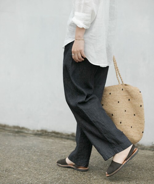 かぐれ（カグレ）の「綿麻デニムイージーパンツ（その他・レディース・INDIGO/IVORY・FREE）」の18枚目の写真