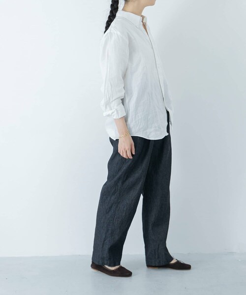 かぐれ（カグレ）の「綿麻デニムイージーパンツ（その他・レディース・INDIGO/IVORY・FREE）」の22枚目の写真