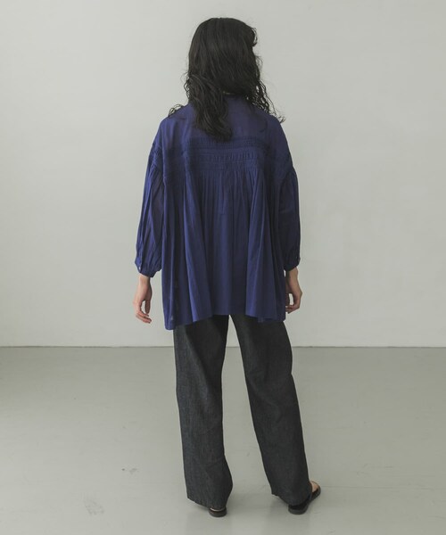 かぐれ（カグレ）の「綿麻デニムイージーパンツ（その他・レディース・INDIGO/IVORY・FREE）」の15枚目の写真