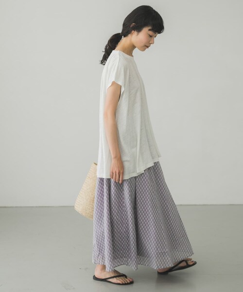 かぐれ（カグレ）の「小紋柄プリントスカート（その他・レディース・MINT/GRAY・FREE）」の17枚目の写真