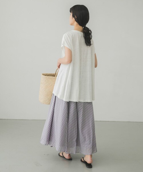 かぐれ（カグレ）の「小紋柄プリントスカート（その他・レディース・MINT/GRAY・FREE）」の19枚目の写真