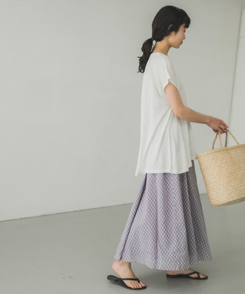 かぐれ（カグレ）の「小紋柄プリントスカート（その他・レディース・MINT/GRAY・FREE）」の18枚目の写真