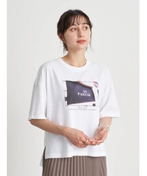 earth music&ecology | グラフィックフォトTシャツ(トップス)