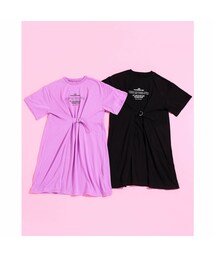 ZIDDY | 【ニコ☆プチ掲載】ウエストマーク ロゴ Tシャツ ワンピース(130~160cm)(ワンピース)