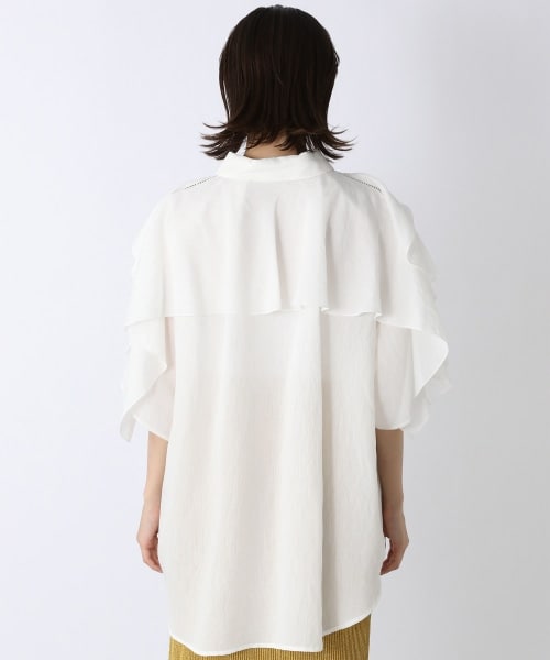 ジーナシス　リッチフリルスリーブシャツ JEANASIS（ジーナシス）の「リッチフリルスリーブシャツSS（）」 - WEAR