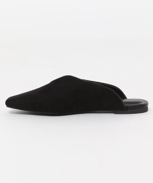 mysty woman（ミスティウーマン）の「Vスリットフラットミュール（シューズ・アイボリー/ブラック/カウガラ）」の14枚目の写真