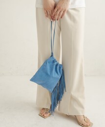 CAPRICIEUX LE'MAGE | スエードフリンジ巾着バッグ(トートバッグ)