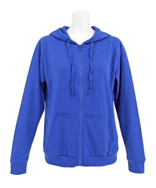 ANAP（アナップ）の「シンプルスウェットパーカー（ジャケット/アウター・レディース・イエロー/グレー/ピンク/ブラック/ブルー/レッド・one size）」の3枚目の写真