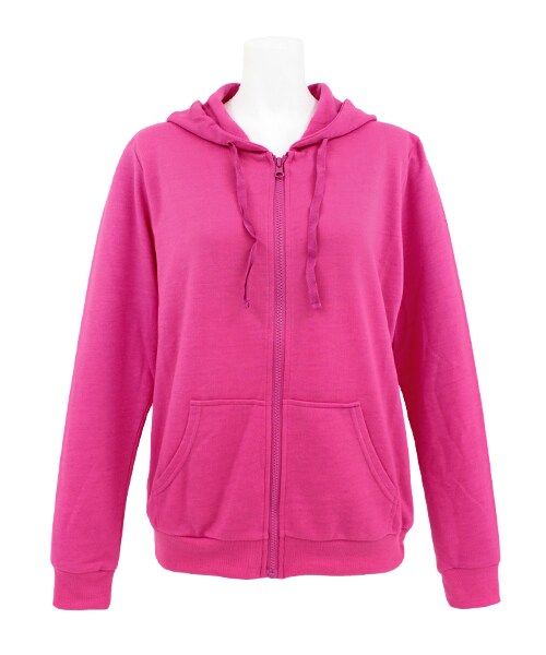 ANAP（アナップ）の「シンプルスウェットパーカー（ジャケット/アウター・レディース・イエロー/グレー/ピンク/ブラック/ブルー/レッド・one size）」の5枚目の写真