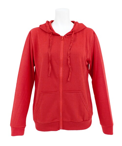 ANAP（アナップ）の「シンプルスウェットパーカー（ジャケット/アウター・レディース・イエロー/グレー/ピンク/ブラック/ブルー/レッド・one size）」の6枚目の写真