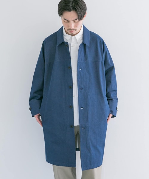 MANUAL ALPHABET HIGH COUNT DENIM COAT