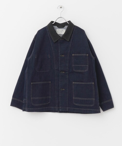 衿切替カバーオールジャケット