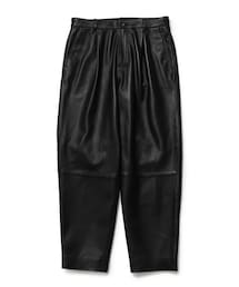 ADAM ET ROPE' | シープレザー ワイドテーパードパンツ(パンツ)