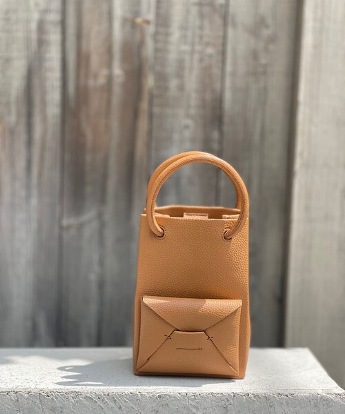 RIVE DROITE（リヴドロワ）の「【ADD CULUMN(アドカラム)】ミニPAKETバッグ（トートバッグ・レディース・ピンク/キャメル/ブラック・F）」の2枚目の写真