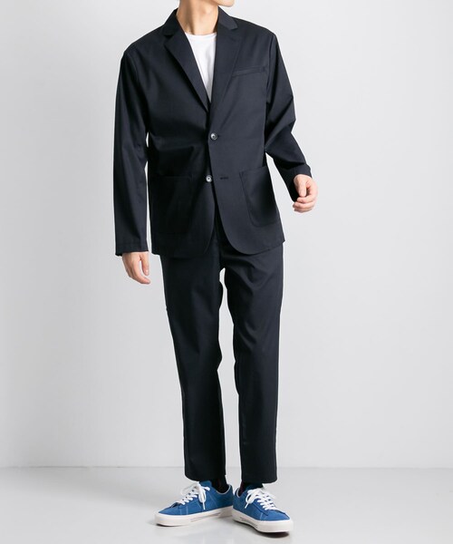 WWS(ワークウェアスーツ)の「WORK WEAR SUITS テーラードライトジャケット(その他・メンズ・D NAVY/BLACK・S/M/L/XL/XXL)」の3枚目の写真