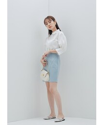 N WITH. | 裾カッティングミニスカート7月下旬(スカート)