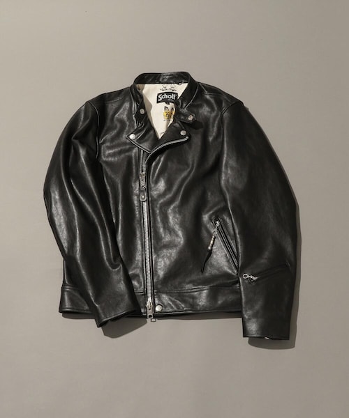 REMI RELIEF（レミレリーフ）の「【先行予約】【REMI RELIEF×Schott】ライダースジャケット（その他・メンズ・BLK・XS/S/M/L/XL）」の2枚目の写真