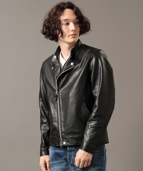 REMI RELIEF（レミレリーフ）の「【先行予約】【REMI RELIEF×Schott】ライダースジャケット（その他・メンズ・BLK・XS/S/M/L/XL）」の5枚目の写真