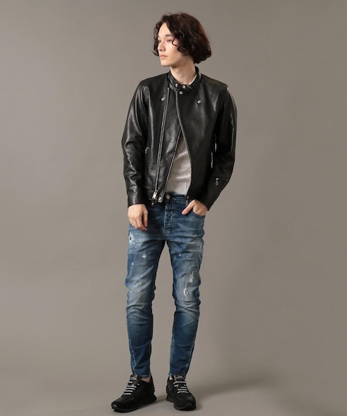 REMI RELIEF（レミレリーフ）の「【先行予約】【REMI RELIEF×Schott】ライダースジャケット（その他・メンズ・BLK・XS/S/M/L/XL）」の11枚目の写真