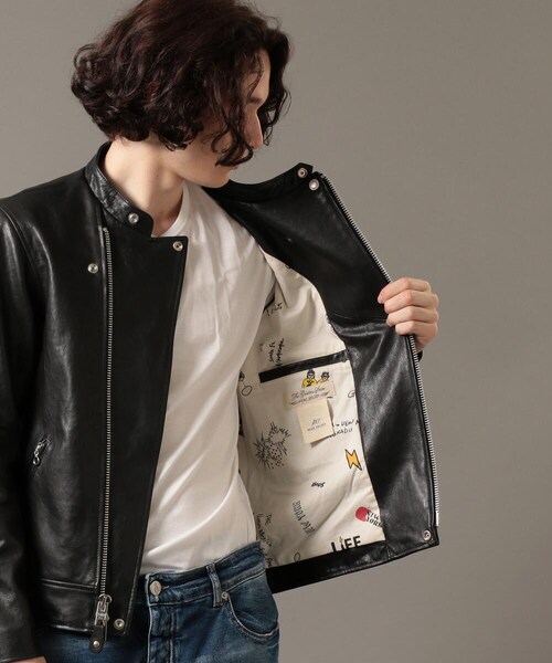 REMI RELIEF（レミレリーフ）の「【先行予約】【REMI RELIEF×Schott】ライダースジャケット（その他・メンズ・BLK・XS/S/M/L/XL）」の10枚目の写真