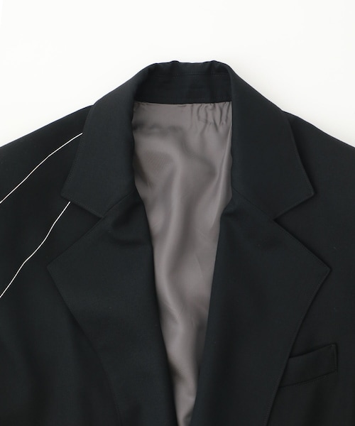 sulvam（サルバム）の「Silver line gabardine coat（その他・メンズ・BLACK・S/M）」の2枚目の写真