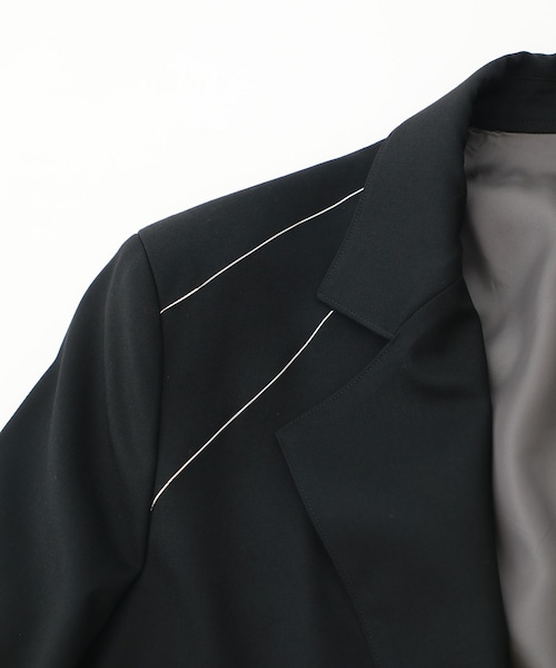 sulvam（サルバム）の「Silver line gabardine coat（その他・メンズ・BLACK・S/M）」の3枚目の写真