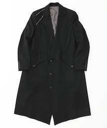 Silver line gabardine coat