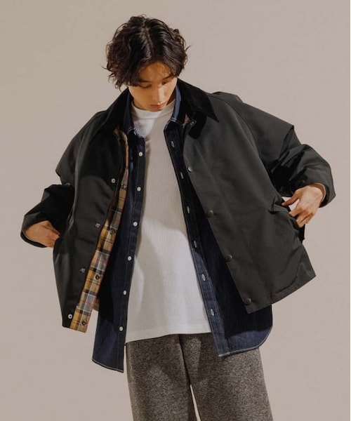 ADAM ET ROPE x BARBOUR TRANSPORTリバーシブル ADAM ET ROPE'｜《別注》【Barbour/バブアー】REVERSIBLE TRANSPORT