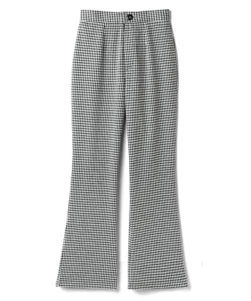 【新品】エムズグレイシー　パンツ　ギンガムチェック ギンガムチェックワイドパンツ | msgracy