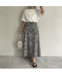 copine | レオパードマーメイドスカート (2color)(スカート)