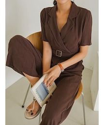 EVERY NANA | 雰囲気最高リネンオールインワン(つなぎ/オールインワン)