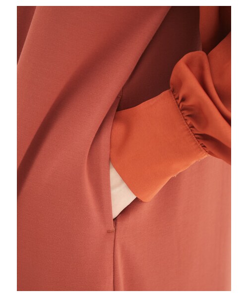 Green　Parks（グリーンパークス）の「armonia・ボリューム袖リラックスワンピース（ワンピース/ドレス・ブラック/テラコッタ/マスタード・F）」の17枚目の写真