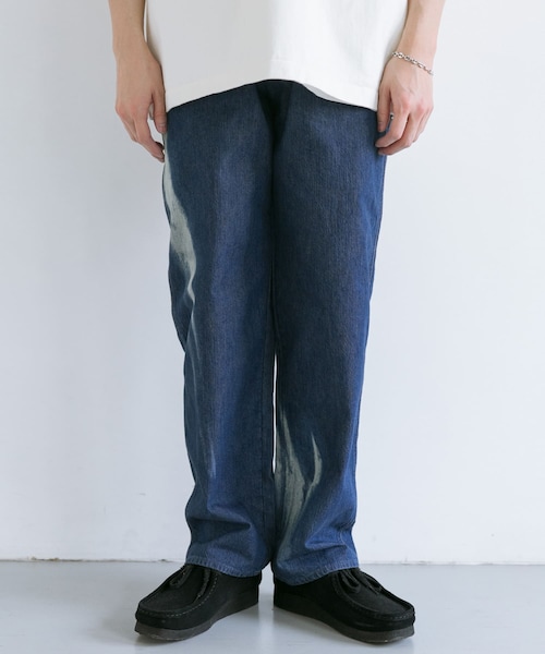 AURALEE / オーラリー DENIM PANTS AURALEE SELVEDGE FADED LIGHT DENIM WIDE PANTS |