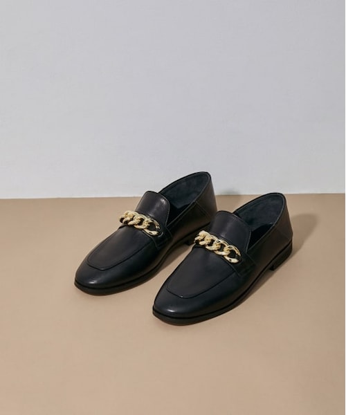 ADAM ET ROPE'(アダムエロペ)の「チェーンビットローファー(シューズ・レディース・ダークブラウン/ブラック・38.0/35.0/36.0/37.0)」の1枚目の写真