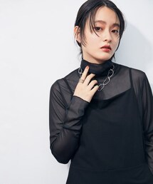 ADAM ET ROPE' | シアーメローシフォンタートル(トップス)