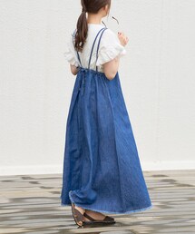 ピュアルセシン　綿麻デニムワンピース ◇春夏ムードを盛り上げるデニムワンピース WEB限定】綿麻デニムワンピース（ワンピース）｜PUAL CE CIN