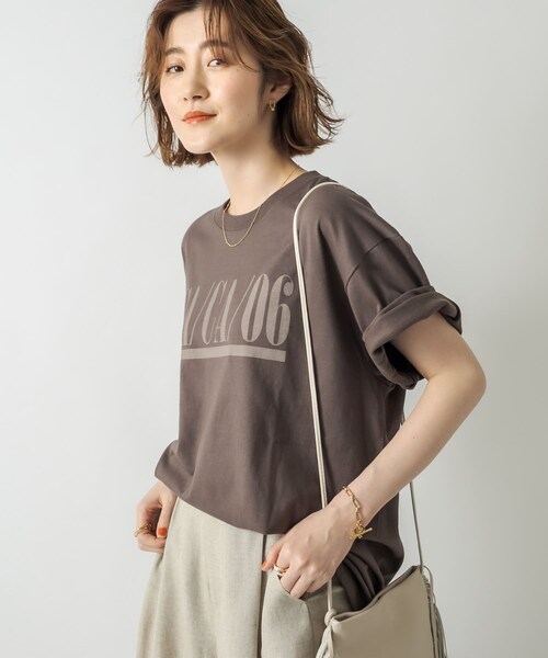 RIVE DROITE(リヴドロワ)の「【GOOD ROCK SPEED】California BIG Tシャツ(Tシャツ/カットソー・レディース・オフホワイト/チャコールグレー・F)」の1枚目の写真