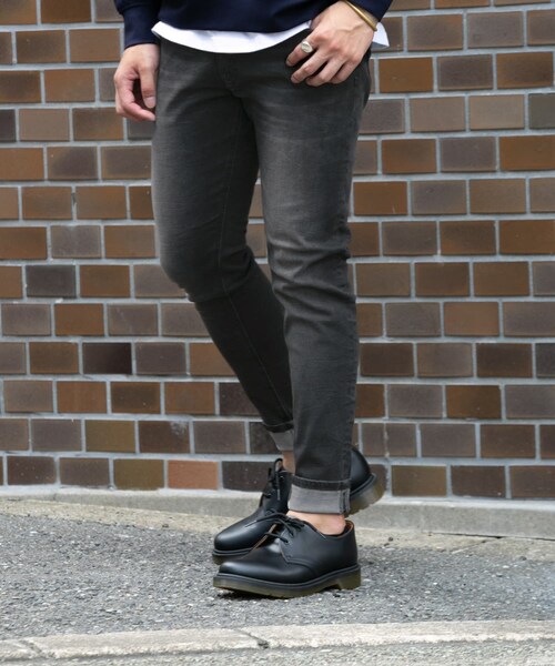 oblekt COMFY DENIM BLACK PANTS