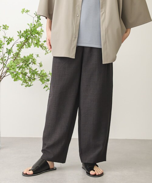 SENSE OF PLACE by URBAN RESEARCH(センスオブプレイスバイアーバンリサーチ)の「リネンライクタックワイドパンツ(その他・メンズ・BLUE/BROWN/CHARCOAL/IVORY・S/M/L)」の13枚目の写真