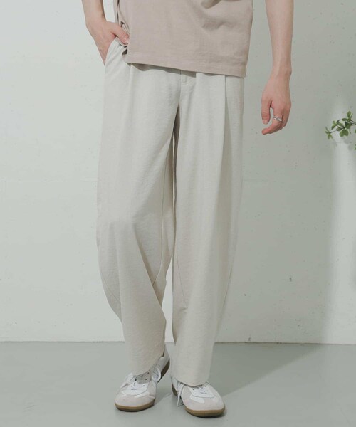 SENSE OF PLACE by URBAN RESEARCH(センスオブプレイスバイアーバンリサーチ)の「リネンライクタックワイドパンツ(その他・メンズ・BLUE/BROWN/CHARCOAL/IVORY・S/M/L)」の21枚目の写真