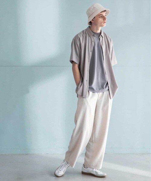 SENSE OF PLACE by URBAN RESEARCH(センスオブプレイスバイアーバンリサーチ)の「リネンライクタックワイドパンツ(その他・メンズ・BLUE/BROWN/CHARCOAL/IVORY・S/M/L)」の20枚目の写真