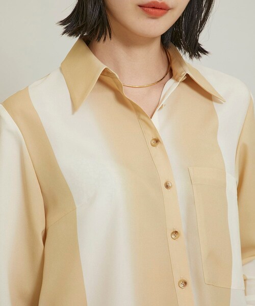 AKIRANAKA（アキラナカ）の「マガリシャツ AP2126-BE（その他・レディース・BEIGE・1）」の6枚目の写真