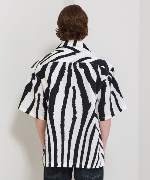 Name.（ネーム）の「STUDIOUS別注 ZBR FACE H/S SHT 2（その他・メンズ・BLACK・0/1/2/3）」の5枚目の写真