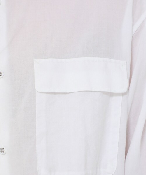 WHITE MOUNTAINEERING（ホワイトマウンテニアリング）の「BAND COLLAR LONG SLEEVES SHIRT（その他・メンズ・WHITE/BLACK/NAVY・0/1/2）」の7枚目の写真