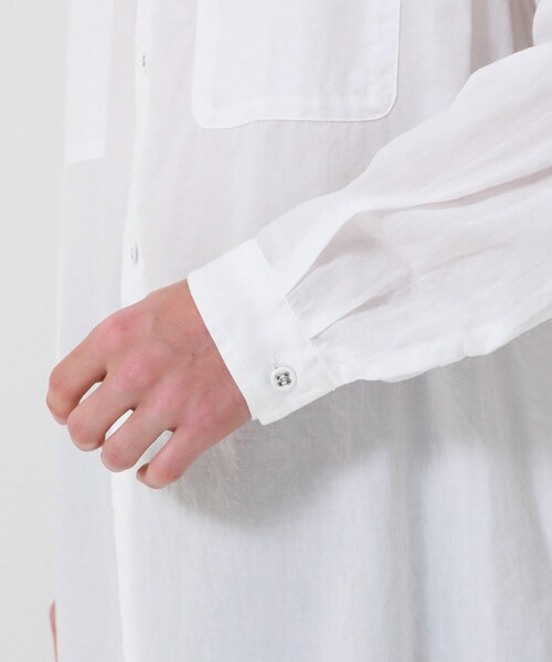 WHITE MOUNTAINEERING（ホワイトマウンテニアリング）の「BAND COLLAR LONG SLEEVES SHIRT（その他・メンズ・WHITE/BLACK/NAVY・0/1/2）」の9枚目の写真