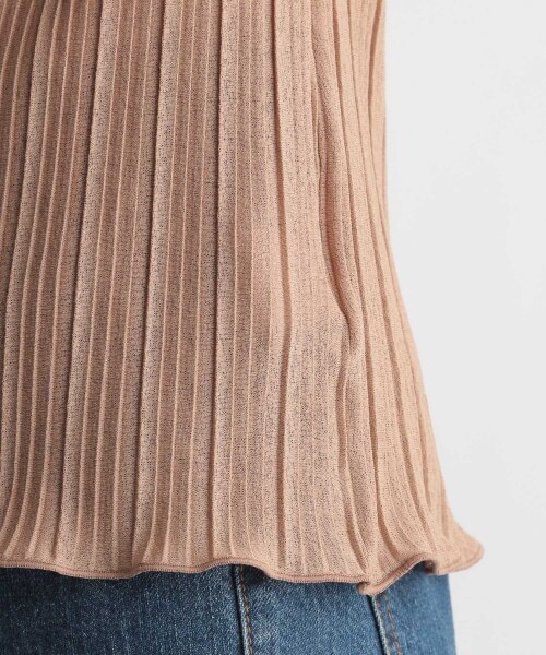 Andemiu（アンデミュウ）の「プリーツメロウカットソー（トップス・オフホワイト/ブラック/ベージュ・F）」の18枚目の写真