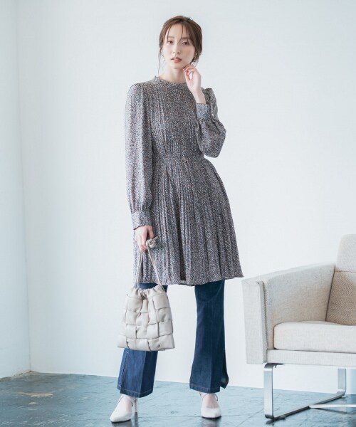 Andemiu（アンデミュウ）の「ワイドメッシュキンチャク（バッグ・レディース・ブラック19/ベージュ55・F）」の5枚目の写真